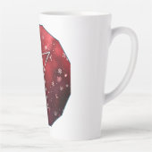 Archangel Michael Sigil Digital Art カフェラテマグ (右)