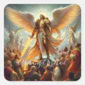 Archangel Michael Squareラベル スクエアシール (正面)