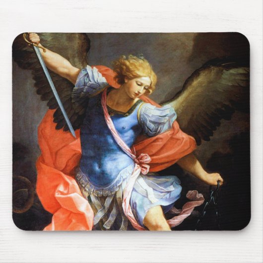 Archangel Michael Tramples Satan, Guido Reni マウスパッド (正面)