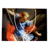 Archangel Michael Tramples Satan, Guido Reni ラージペーパーバッグ (裏面)