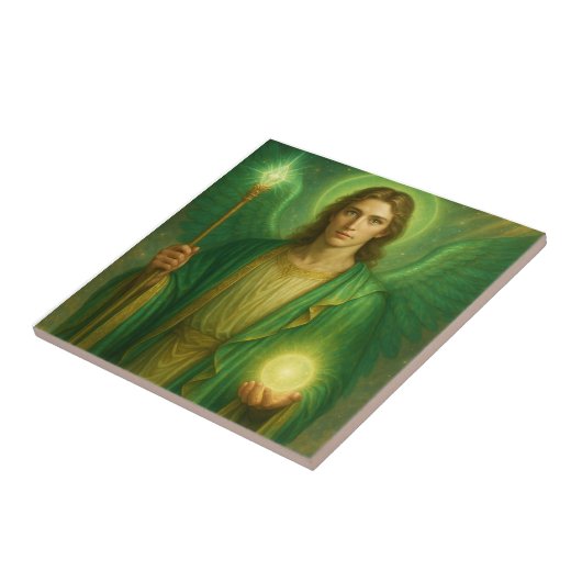 Archangel Raphael – 光の神の癒し タイル (側面)