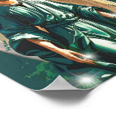 Archangel Raphael Angel of Healing Wall Art Print ポスター (角)