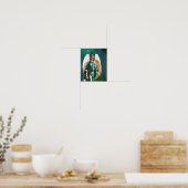 Archangel Raphael Angel of Healing Wall Art Print ポスター (キッチン)