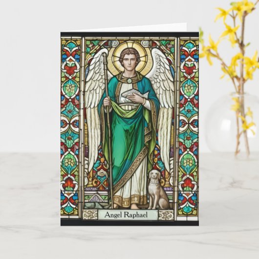 Archangel Raphael - Angel Raphael カード (黄色い花)