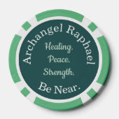 Archangel Raphael “Be Near” Healing Prayer Token ポーカーチップ (裏面)