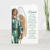 Archangel Raphael Healing Angel Prayer Card –White カード (正面)