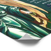 Archangel Raphael Healing Prayer Wall Art Print ポスター (角)