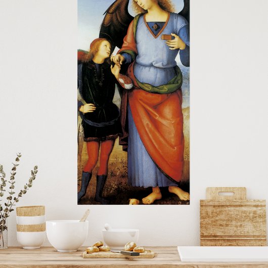 Archangel Raphael with Tobias ポスター (キッチン)