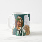 Archangel Saint Raphael Healing Angel Prayer Gift コーヒーマグカップ (正面左)