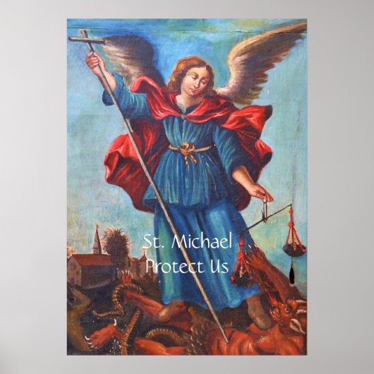 Archangel St. Michael 保護 Usポスター ポスター (正面)