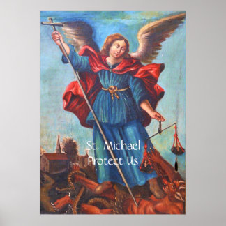 Archangel St. Michael 保護 Usポスター ポスター