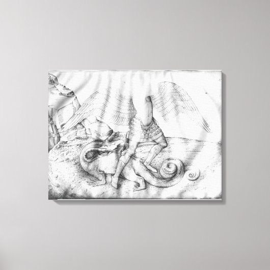 Archangel St. Michael, c.1450 キャンバスプリント (正面)