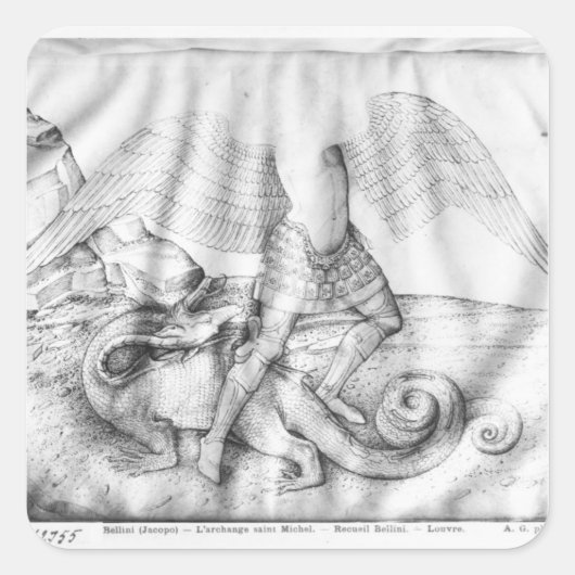 Archangel St. Michael, c.1450 スクエアシール (正面)