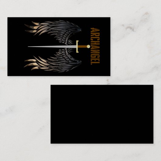 ARCHANGEL SWORD THROW PILLOW 名刺 (正面/裏面)