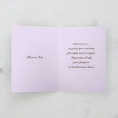 Archangel Uriel Greeting Cardとメッセージインスパイア付き カード (内部)