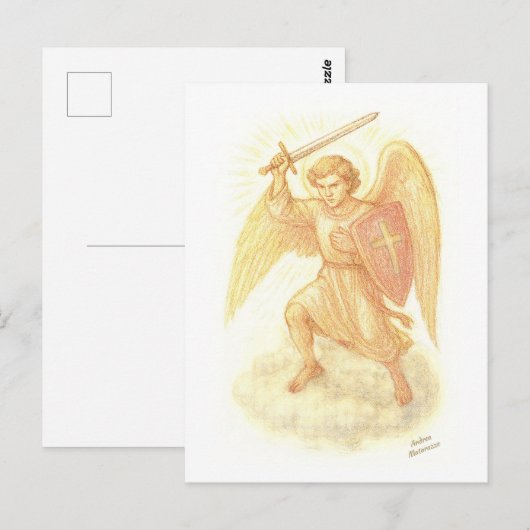 Archangel with Sword ポストカード (正面/裏面)