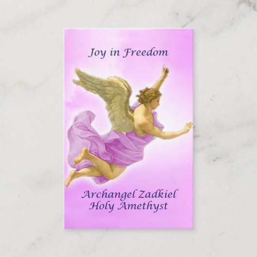 Archangel Zadkiel and Holy Amethyst 名刺 (正面)