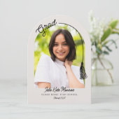 Arched Grad Announcement Invitation with Photo 招待状 (スタンド正面)