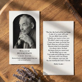 Arched Photo Funeral Sympathy Prayer 名刺