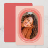 Arched Photo Graduation Announcement Card 案内状 (正面/裏面)