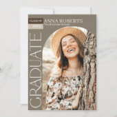 Arched Photo Graduation Invitation 招待状 (正面)