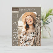 Arched Photo Graduation Invitation 招待状 (スタンド正面)