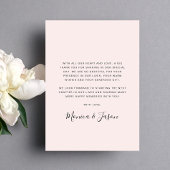 Arched Photo Pink'結婚s Thank You サンキューカード