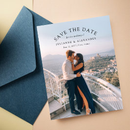 Arched Save the Date Photo Announcement 案内状