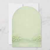 Arched Soft Green Wedding Invitation 招待状 (裏面)