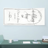 Arched Wedding Welcome Sign, Entrance Backdrop 横断幕 (トレードショー)
