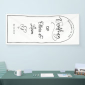 Arched Wedding Welcome Sign, Entrance Backdrop 横断幕 (トレードショー)