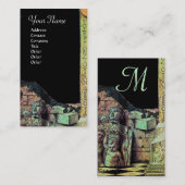 ARCHEO /古代，考古学モノグラム，ブラックブラウン 名刺 (正面/裏面)