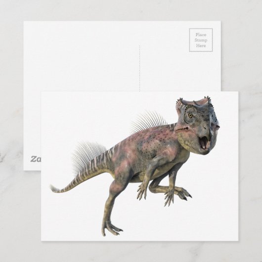Archeoceratops恐竜走の ポストカード (正面/裏面)