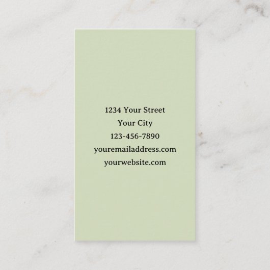 Archeology Skeleton Bones 名刺 (裏面)