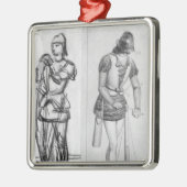 Archerおよびcrossbowman メタルオーナメント (左)