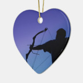 ARCHERのシルエットの弓人 セラミックオーナメント (左)