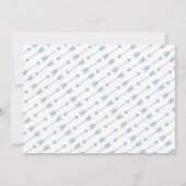 Archerの小さい矢の完全な裁ち切り誕生の発表 案内状 (裏面)