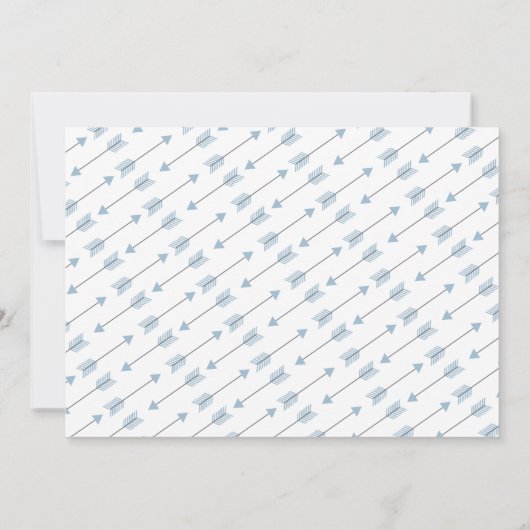 Archerの小さい矢の完全な裁ち切り誕生の発表 案内状 (裏面)