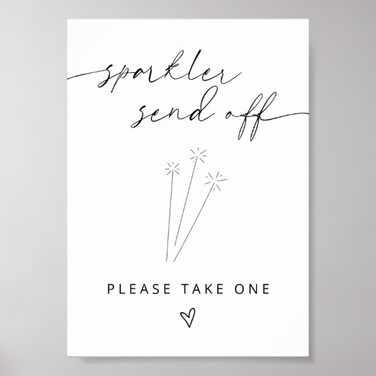 ARCHERミニマルなスパークルオフのサインを送信 ポスター (正面)