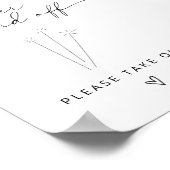 ARCHERミニマルなスパークルオフのサインを送信 ポスター (角)