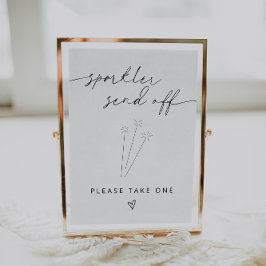 ARCHERミニマルなスパークルオフのサインを送信 ポスター