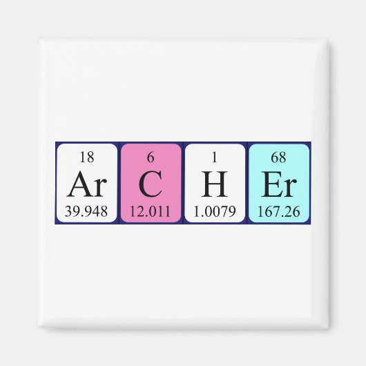 Archer周期表名マグネット マグネット (正面)