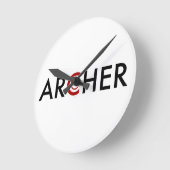Archer ラウンド壁時計 (傾斜)