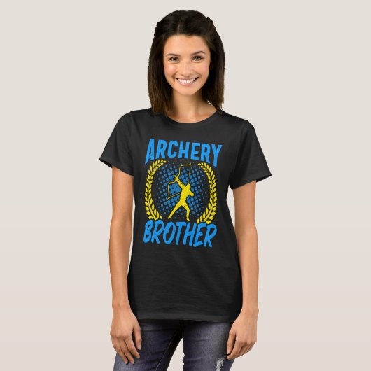 Archer Archery Brother Bow Arrow Archery Tシャツ (正面フル)