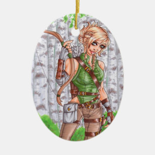 Archer Ornament女性 セラミックオーナメント