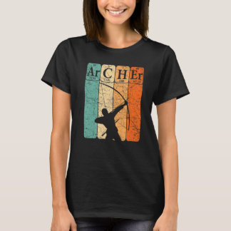 Archer Periodic Table Elements Bow Hunting Archery Tシャツ