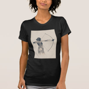 Archeressの水彩画のシルエット Tシャツ