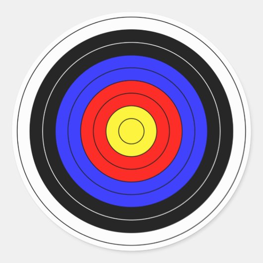 archery ラウンドシール (正面)