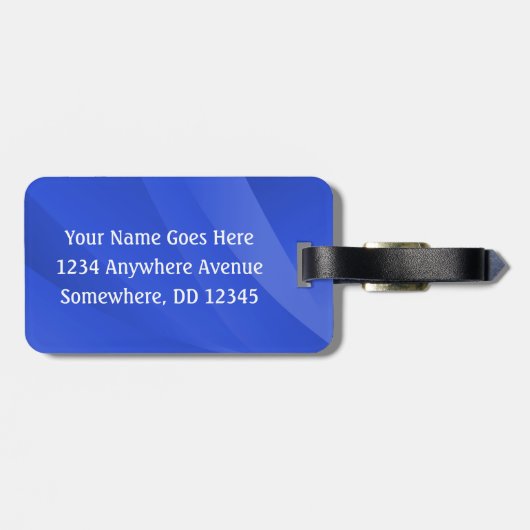 Archery - Archer and Target design ラゲッジタグ (裏面横)