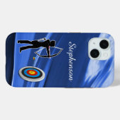 Archery - Archer Silhouette and target Personalize Case-Mate iPhoneケース (裏面 (横))